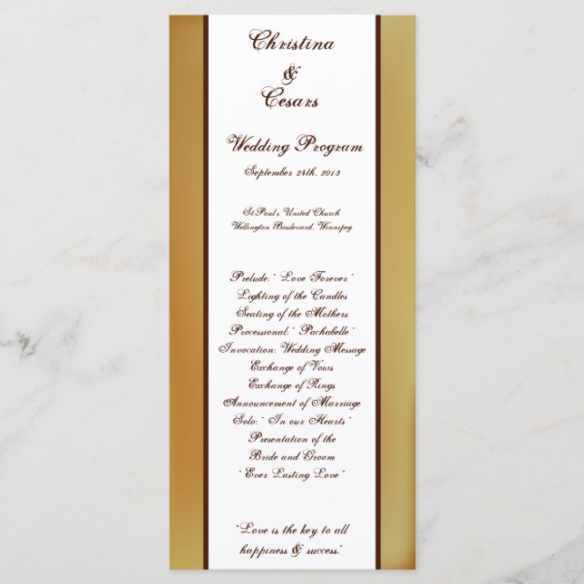 25 4x9 Wedding Program Western Cowgirl Hat/Boots B Programme (Front)