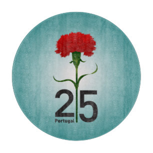 25 April, the Carnation Revolution, Portugal Cutting Board