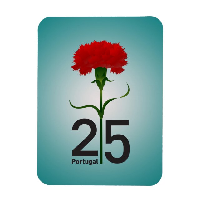 25 April, the Carnation Revolution, Portugal Magnet (Vertical)