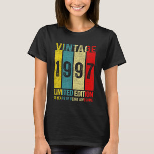 25 Birthday Vintage 1997 Limited Edition 25 Year T-Shirt
