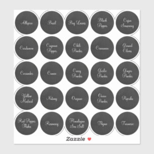 25 Black and White Circle Spice
