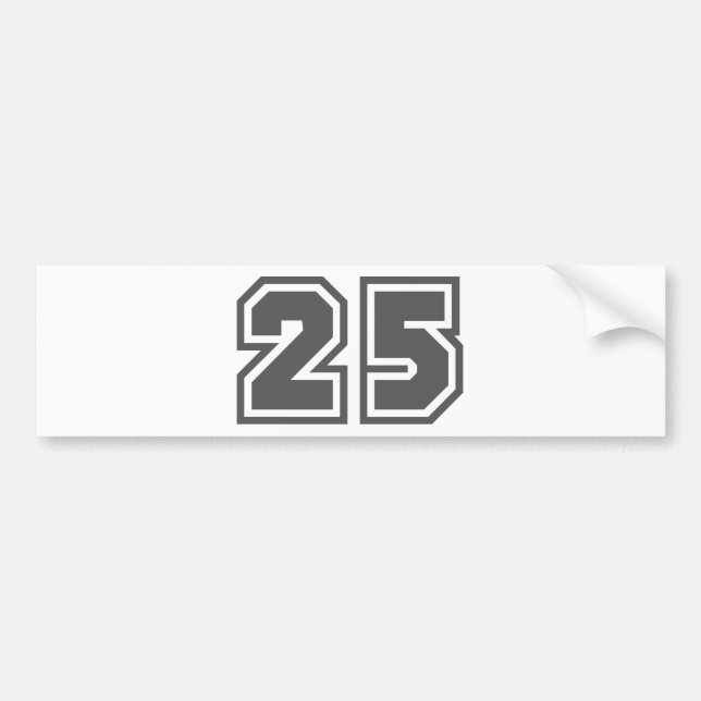 25 BUMPER STICKER (Front)