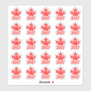 25 Canadian Maple Leaf Anniversary 150 Years