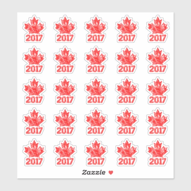 25 Canadian Maple Leaf Anniversary 150 Years (Sheet)