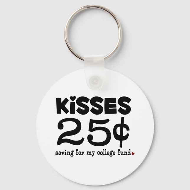25 Cents Kisses Key Ring (Front)