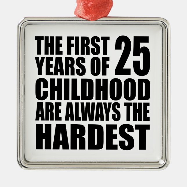 25 Childhood Are Always Metal Tree Decoration (Front)