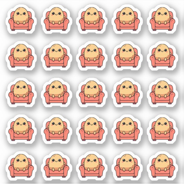 25 Couch Potato Kawaii Planner (Front)