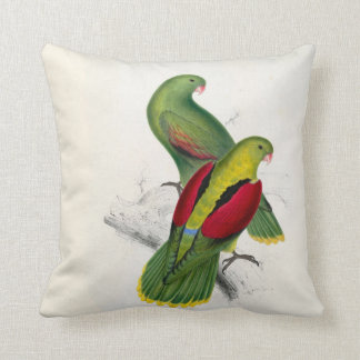 #25-Crimson-winged parrakeet pair Cushion