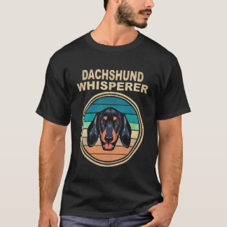 25 Dachshund Whisperer Vintage T-Shirt