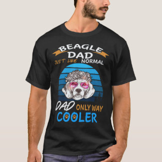 25 Dad - Beagle Dad Cooler Beagle T-Shirt