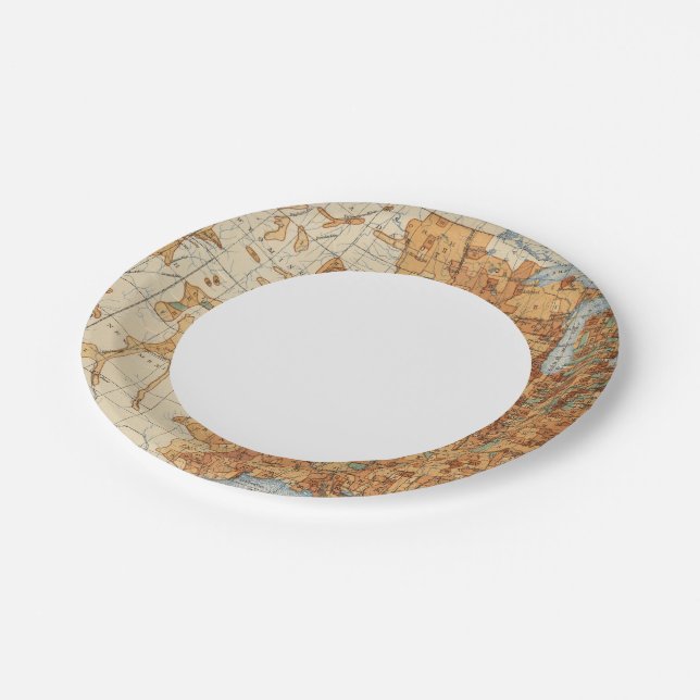 25 Density of increase of population, US, 18901900 Paper Plate (Angled)