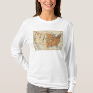 25 Density of increase of population, US, 18901900 T-Shirt