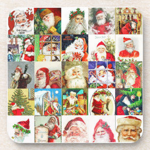 25 Different Santas Version 3 Coaster