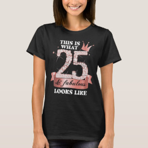 25 & Fabulous I Black Peach Party Group Candid Pho T-Shirt