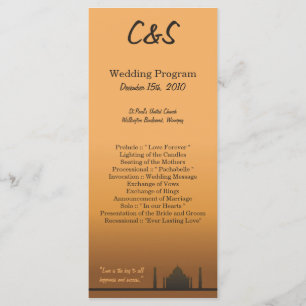 25 Indian Dream Wedding Programs Programme