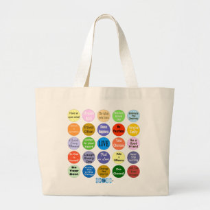 25 Inspirations for Living Jumbo Tote Bag
