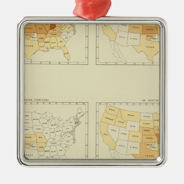 25 Interstate migration 1890 INLA Metal Tree Decoration (Front)