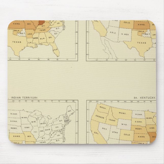 25 Interstate migration 1890 INLA Mouse Mat (Front)