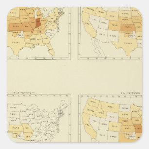 25 Interstate migration 1890 INLA Square Sticker