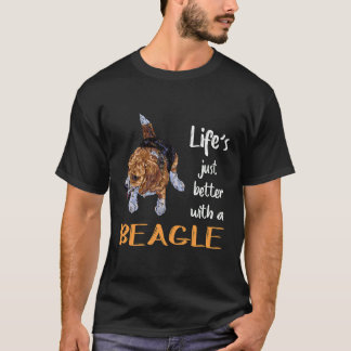 25 Life Just Better With A Beagle T-Shirt