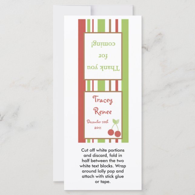 25 Lollipop Topper Farm Barn Animals (Front)