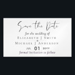 25 Magnetic Save the Dates BARGAIN! Classic White Magnetic Business Card<br><div class="desc">Congratulations on your engagement! We wish you a lifetime filled with happiness and joy. This modern and elegant wedding design is just one of the many design themes available in this store, created to fit your needs and budget. You can edit the template fields from this page or access Zazzle's...</div>