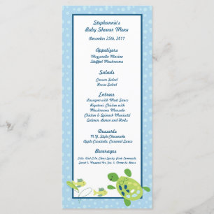 25 Menu Cards Turtle Reef Ocean Sea Turtle
