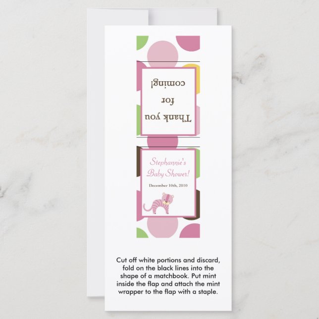 25 Mint Matchbooks Jungle Queen Tiger Safari Zoo (Front)