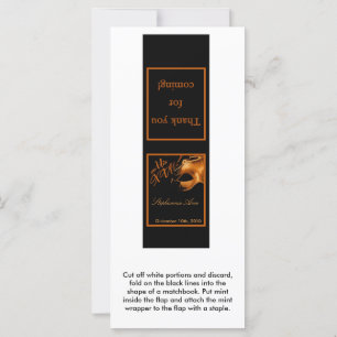 25 Mint Matchbooks Mis XV Orange Black