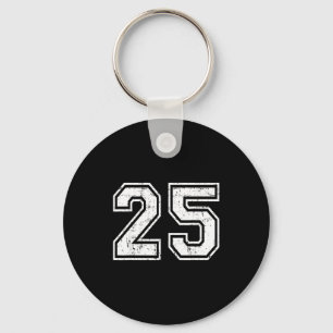 25 Number Twenty-five Team Srts Nge Varsity Matchi Key Ring