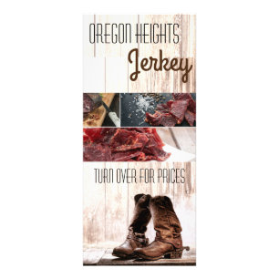 25 Pack Business Price List Boots Country Rustic W Rack Card