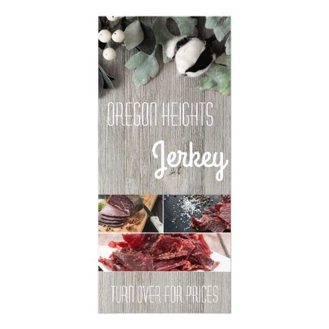 25 Pack Business Price List cotton plant berries b Rack Card (Front)