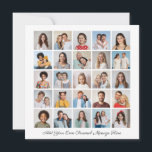 25 Photo Collage Add Your Own Greeting Card<br><div class="desc">Create your own 25 Photo Collage for Christmas, Birthdays, Weddings, Anniversaries, Graduations, Father's Day, Mother's Day or any other Special Occasion, with our easy-to-use design tool. Add your favourite photos of friends, family, vacations, hobbies and pets and you'll have a stunning, one-of-a-kind photo collage. Our custom photo collage is perfect...</div>