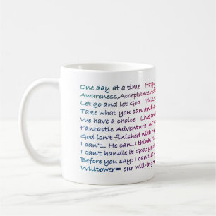 25 Recovery Slogans Coffee Mug