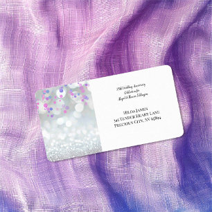 25 Silver Wedding Anniversary Return Address Label
