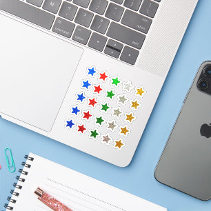 +25 Small Stars Aesthetic Colourful Glitter