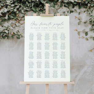 25 Tables Our Favourite People Seating Chart