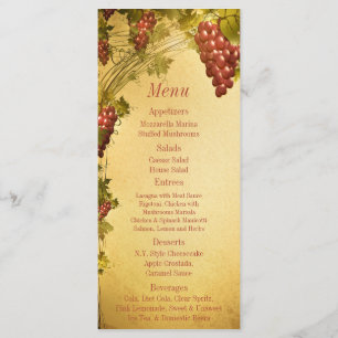 25 Vineyard Wedding Menu Tags