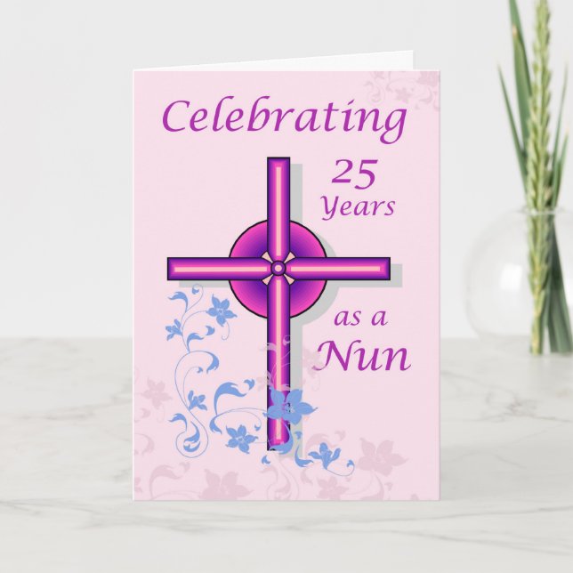 25 Year Anniversary, Nun Card (Front)