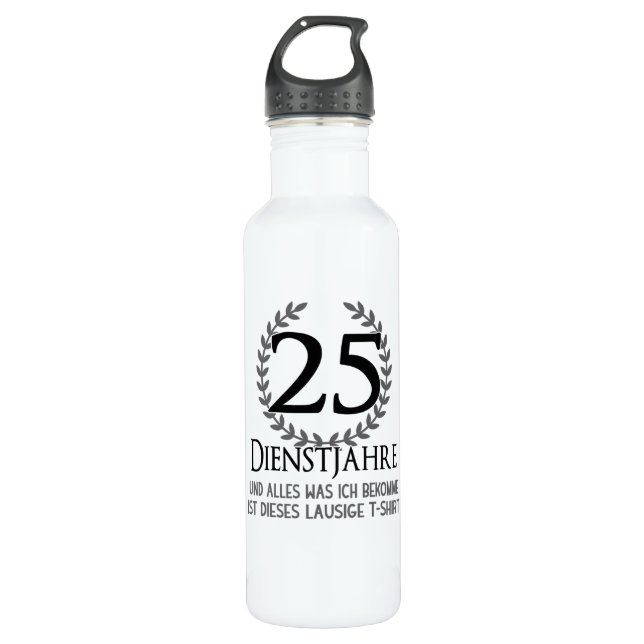 25 Year Company Anniversary Employee Company 710 Ml Water Bottle (Front)