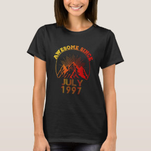 25 Year Old Awesome Since July 1997 25th Birthday T-Shirt