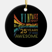 25 Year Old Birthday Vintage 1997 25th Birthday