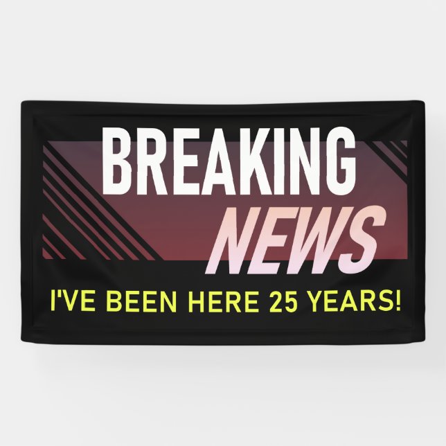 25 Year Work Anniversary Employee Appreciation Banner (Horizontal)