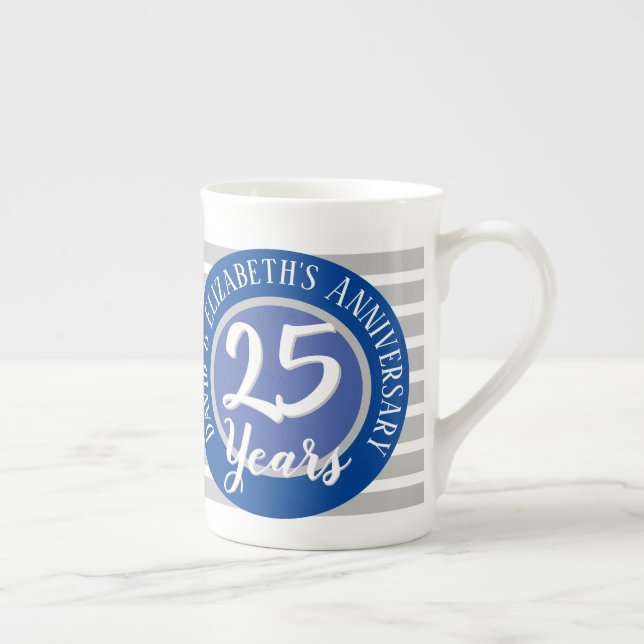 25 Years Anniversary Commemorative Bone China Mug (Right)