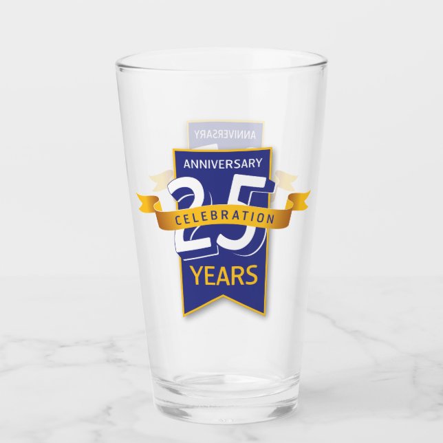25 Years Anniversary Design Glass (Front)