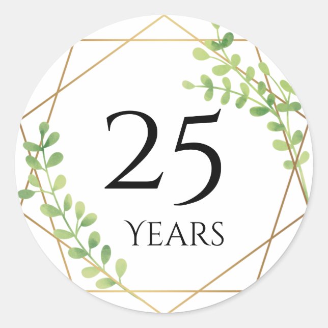 25 years anniversary stickers (Front)