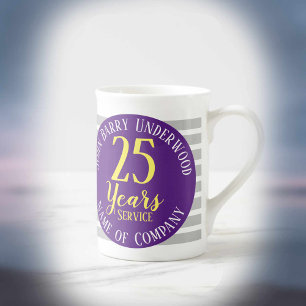 25 Years Long Service Award Commemorative Bone China Mug