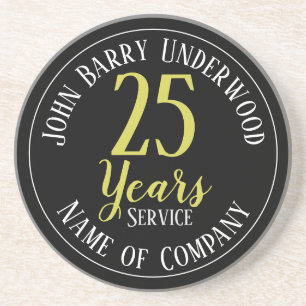 25 Years Long Service or Retirement Award Coaster
