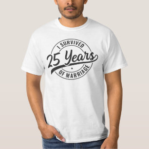 25 Years Marriage, funny 35th Wedding Anniversary T-Shirt