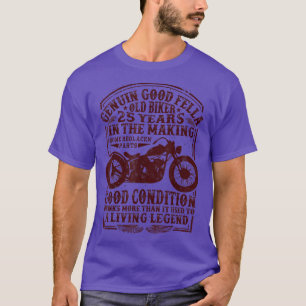 25 Years Old Biker Birthday Classic Vintage motorc T-Shirt